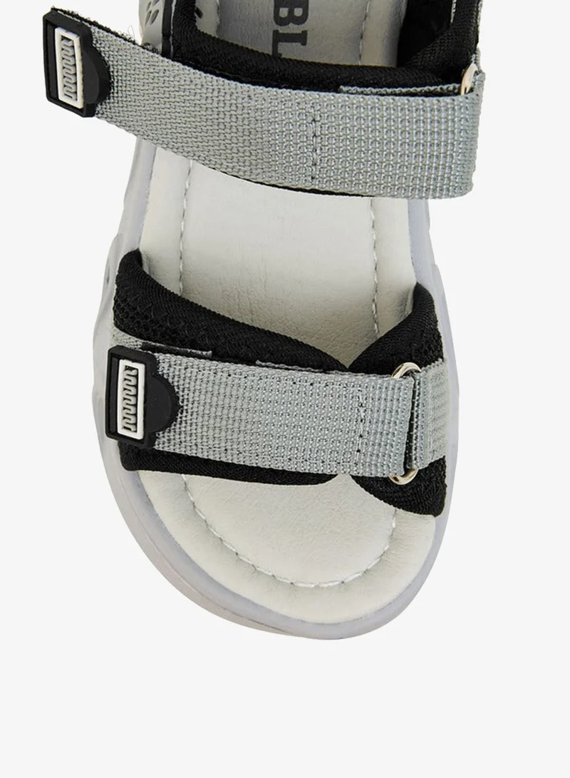 LBL by Shoexpress BLACK Boys Hook & Loop Strap Sandals for Men | Best Price UAE