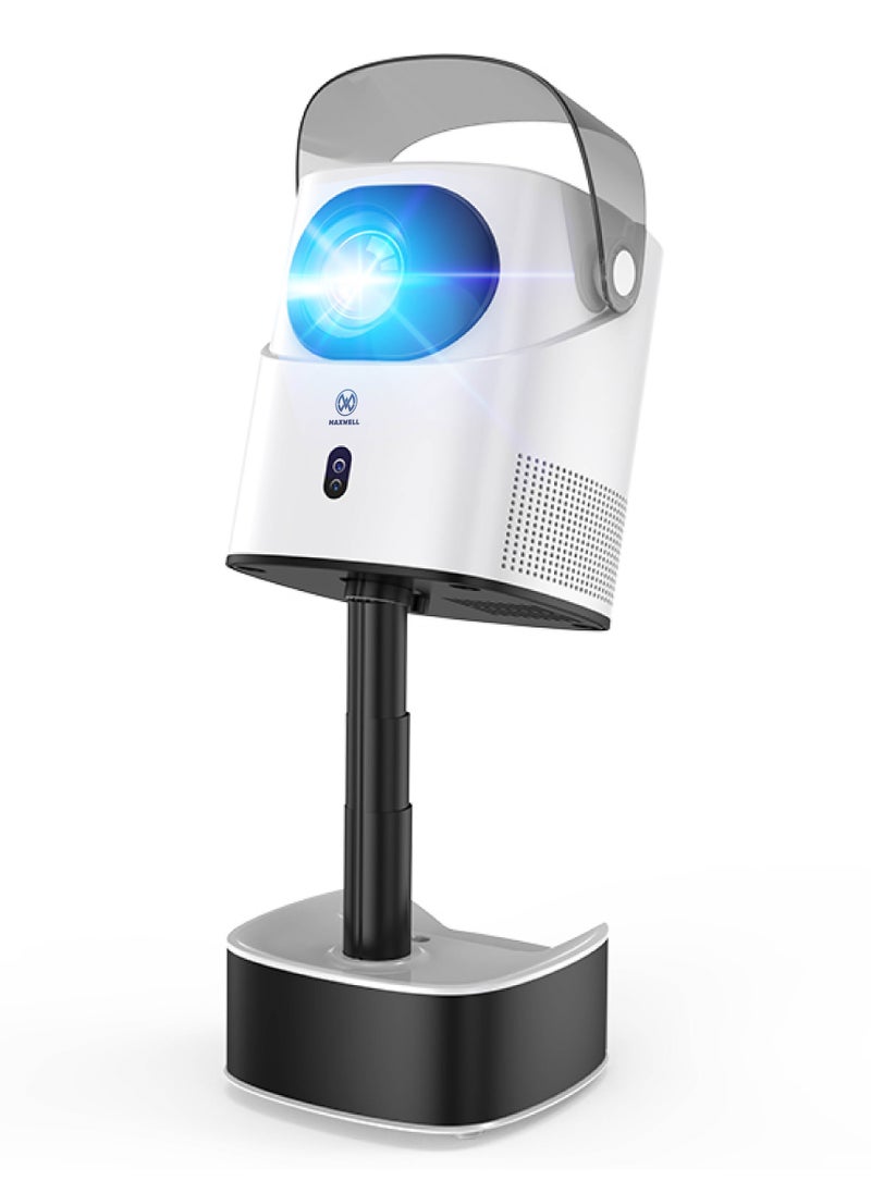 Maxwell Electronics Maxwell Phantom Pro Projector Supports 4k, Built-in Stand, Portable Speaker, Full HD 1080P Resolution, Keystone Correction, Electronic Focus, Hi-Fi Sound System, 5G Wifi, Outdoor/Home Cinema Projector  - Image 1