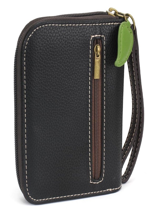 CHALA Handbags- Zip Around Wallet, Wristlet, 8 Credit Card Slots Sturdy Coin Purse for women (Gnome - Olive) - Image 3
