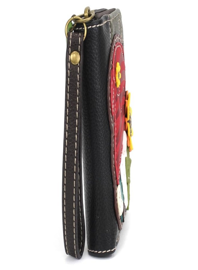 CHALA Handbags- Zip Around Wallet, Wristlet, 8 Credit Card Slots Sturdy Coin Purse for women (Gnome - Olive) - Image 4