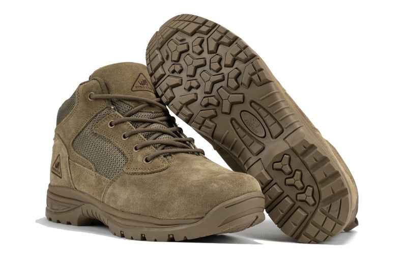 RYNO GEAR Men's Military & Tactical Boots, CoolMax Tactical Combat Military Durable Leather Work Utility 4.5" Boots (4.5" Coyote, US Footwear Size System, Adult, Men, Numeric, Medium, 7) - Image 5
