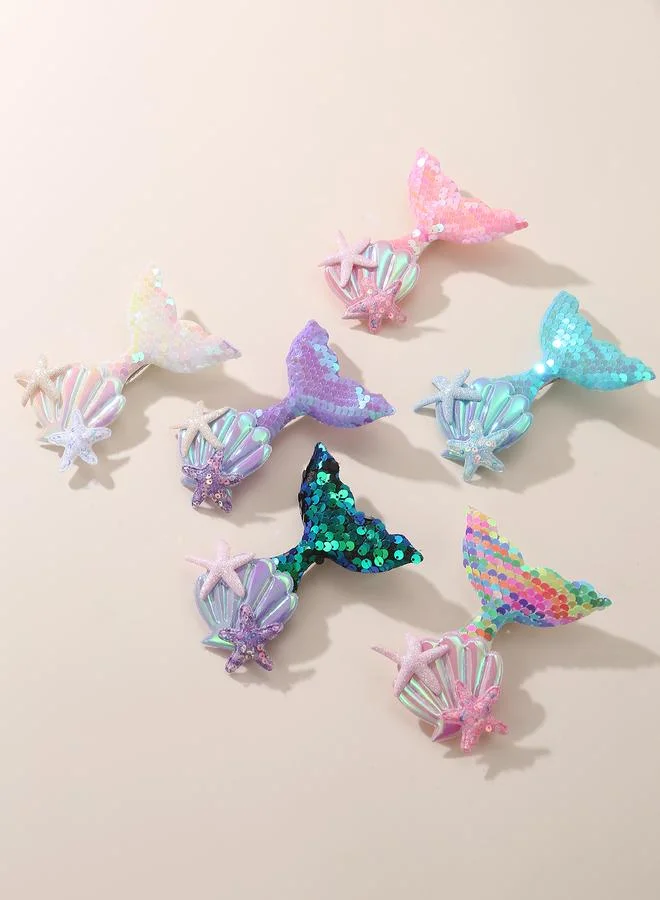 Take Two Set of 6 - Fish Tail Shape Hair Clips