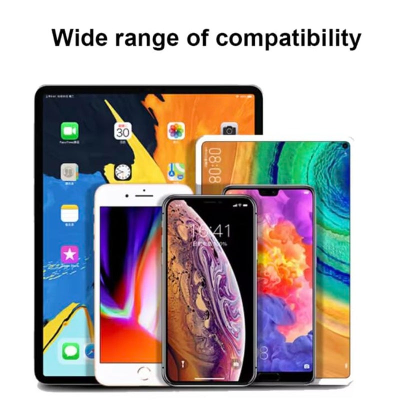 قلم ستايلس لجهاز iPad، Apple Pencil، iPad Pencil، 2025، رفض راحة اليد، حساسية الميل، عالمي، متوافق مع Android وMS، جميع أجهزة iPad 6/7/8/9/10/11، Pro، M4، Air 3/4/5/M2/M3، Mini 5/6 - أبيض - Image 5