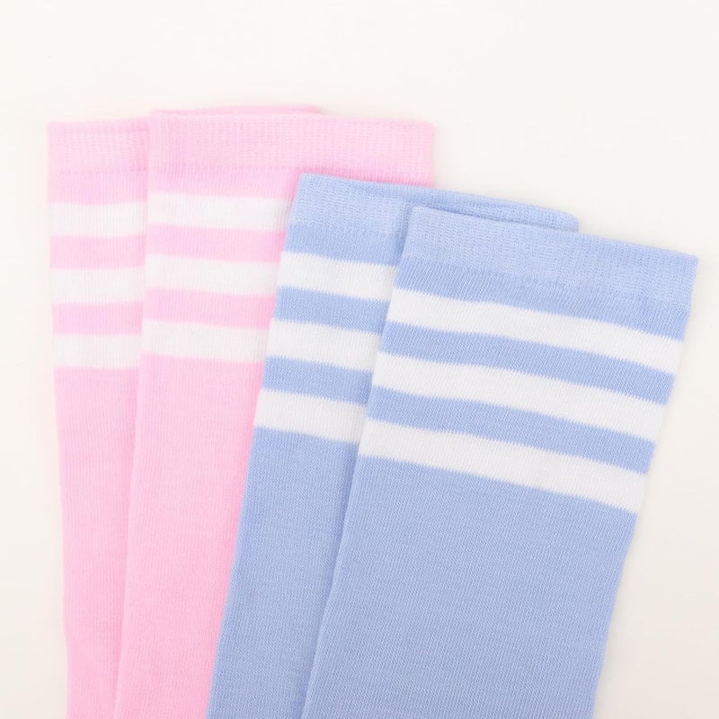 DRESHOW Extra Long High Thigh Socks Striped Over Knee Thin Tights Long Stocking - Image 3