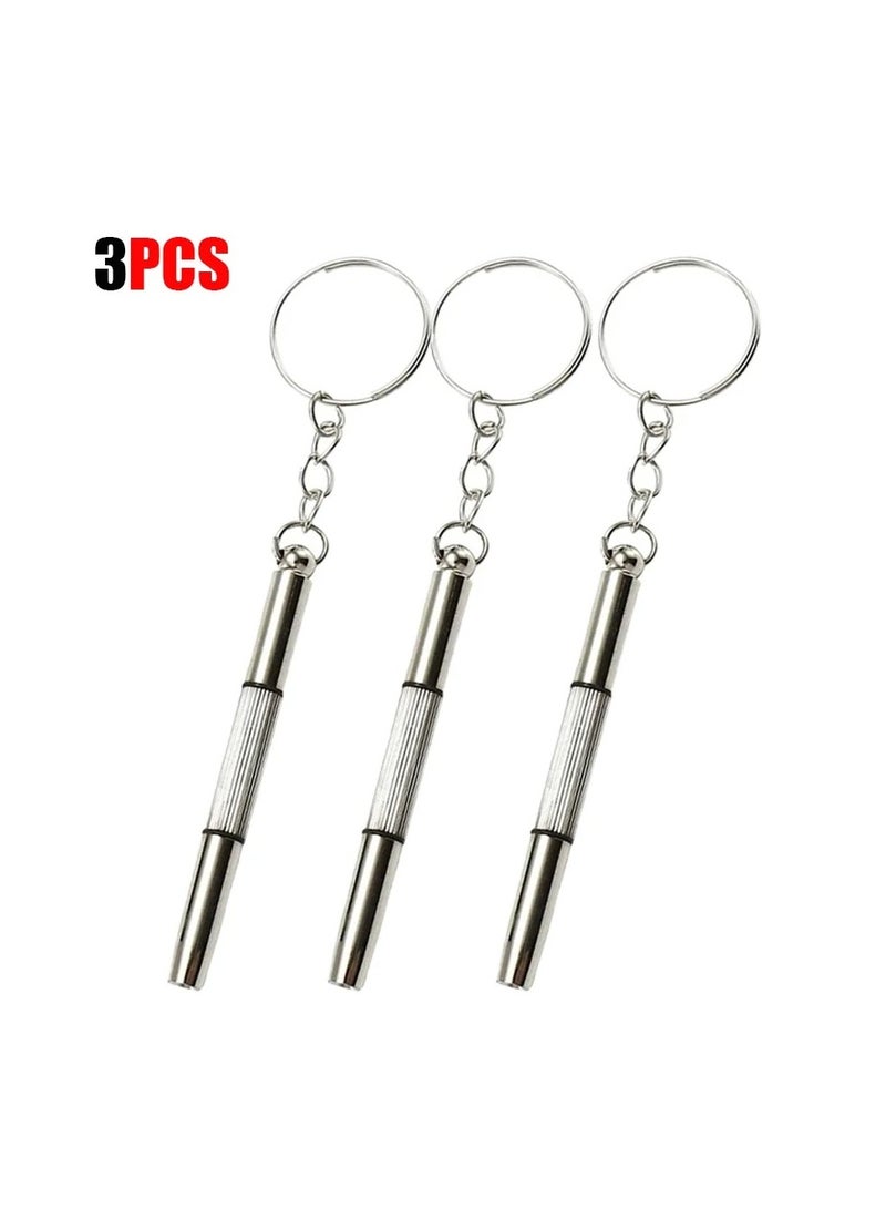 AROAQ Mini 3-in-1 Glasses Screwdriver Set Multifunctional Hand Tool Kit for Eyeglasses Sunglasses Watches and Small Repairs  - Image 1