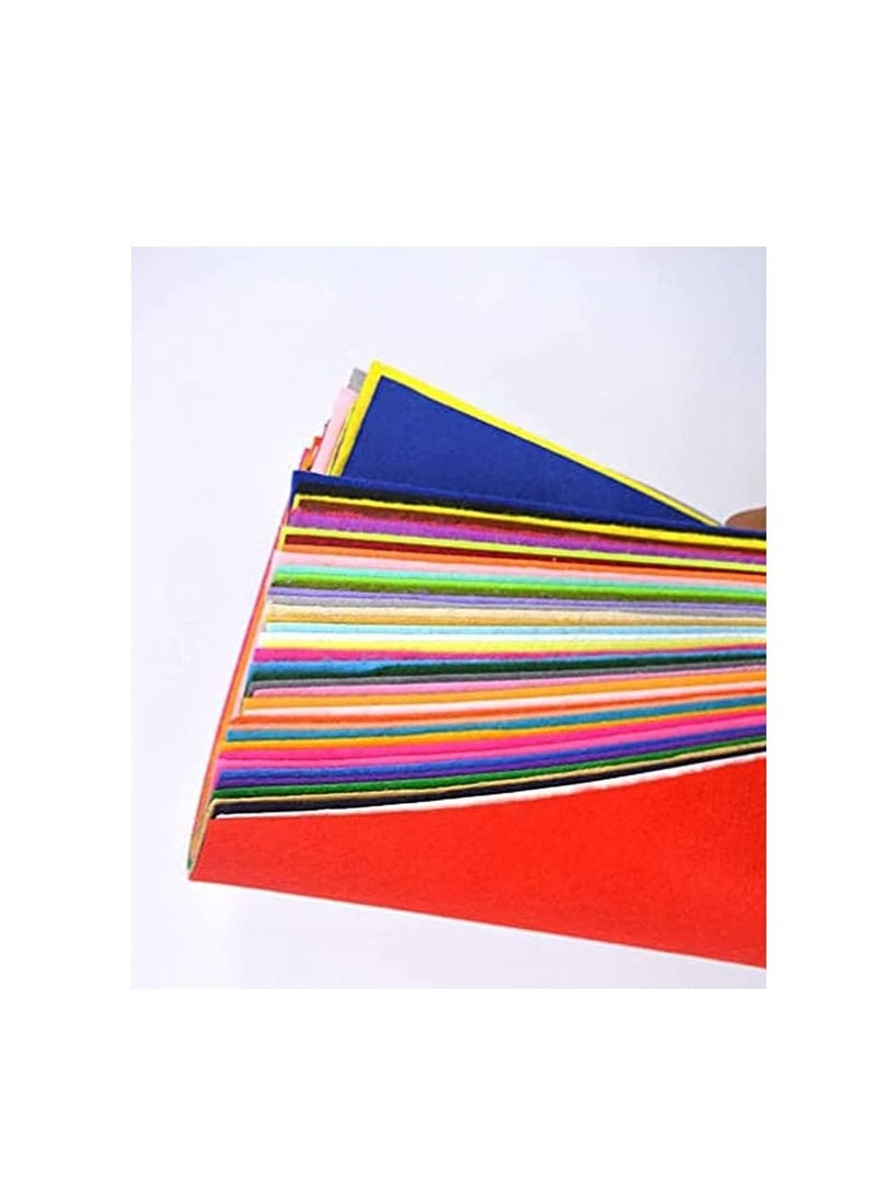 Terabyte KASTWAVE Felt Fabric Sheets, Arts Crafts Assorted Colors Squares Textile Fabrics DIY Craftwork for Flowers Coasters Jewelry Stickers 40pcs - Image 5