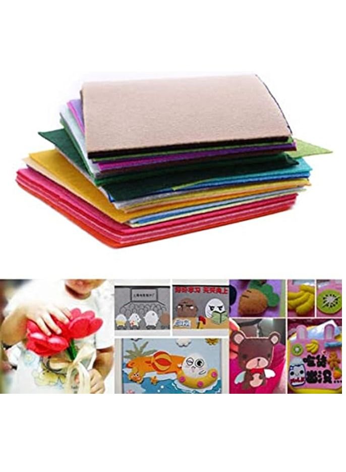 Terabyte KASTWAVE Felt Fabric Sheets, Arts Crafts Assorted Colors Squares Textile Fabrics DIY Craftwork for Flowers Coasters Jewelry Stickers 40pcs - Image 3
