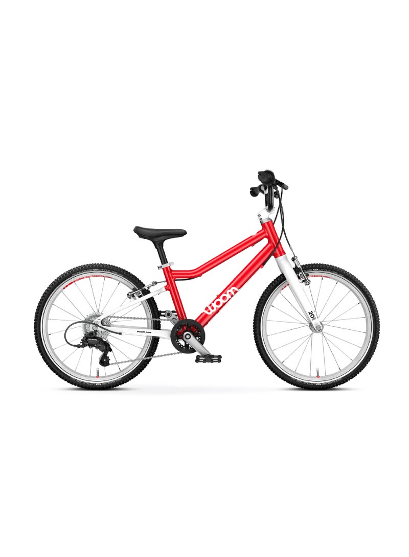 Woom GO 4 Kids Bike|20-inch Wheels|Lightweight 7-Speed Youth Bicycle|Ages 6-8|Ergonomic Fit, Easy Twist Shifter, V-Brakes, BMX-Style Handlebars - Image 1