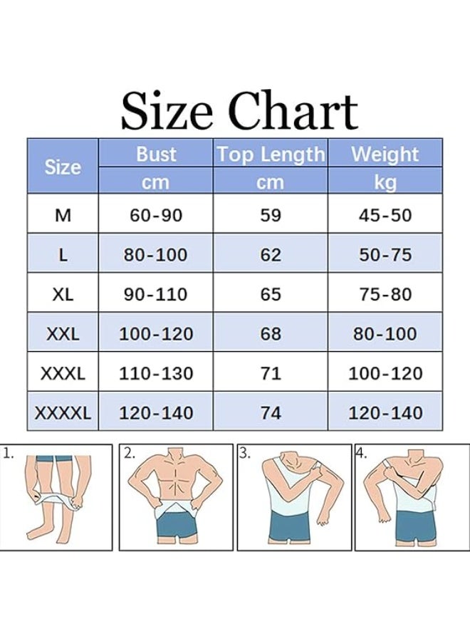 سترة تنحيف وضغط للجسم للرجال – قميص تخسيس فوري لتشكيل الجسم وإبراز القوام – تيشيرت ضاغط مريح للاستخدام اليومي والرياضة - Image 5