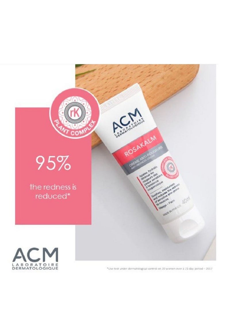 ACM Rosakalm Anti-Redness Cream For Reactive & Sensitive Skin 40ml