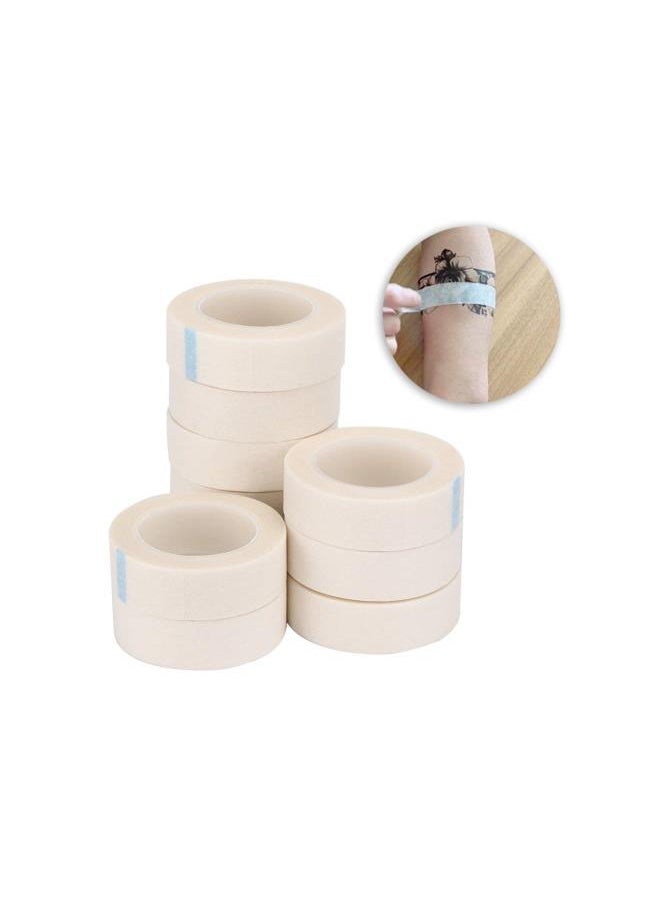 10pcs Disposable Cohesive Tattoo Grip Cover Wrap,Tattoo Bandage Non Woven Fabric Breathable Adhesive Dressing Fixation Tape Tatto Aftercare