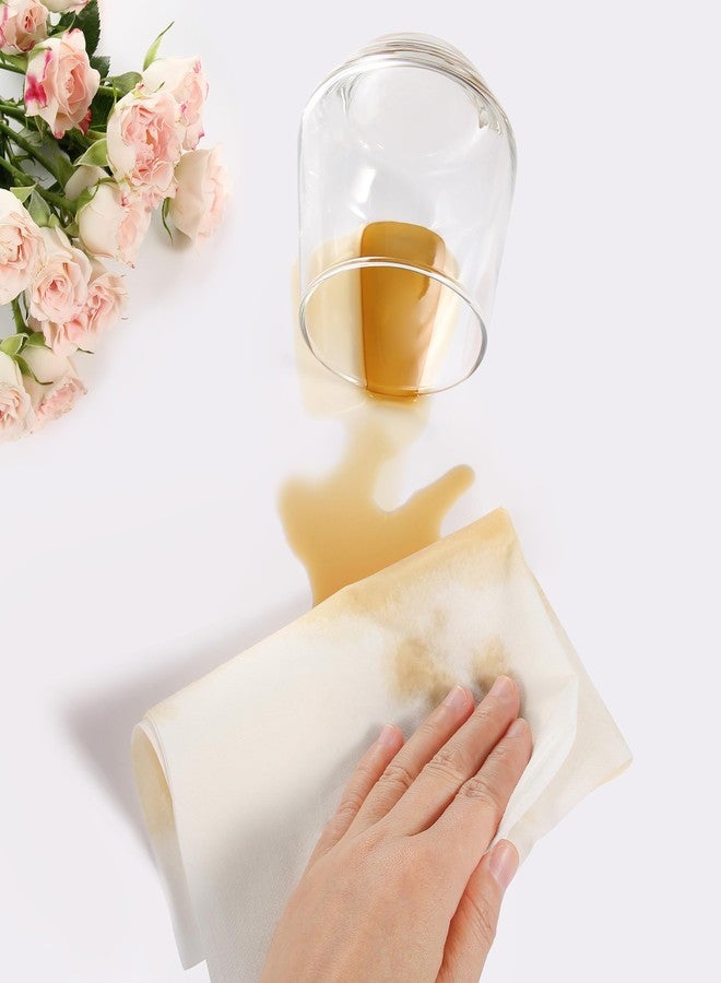 MORGIANA 50-Pack Linen-Feel Guest Towels, 12" x 17" Cloth-Like White Paper - Image 4