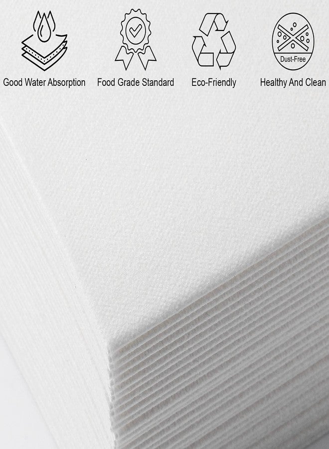 MORGIANA 50-Pack Linen-Feel Guest Towels, 12" x 17" Cloth-Like White Paper - Image 5