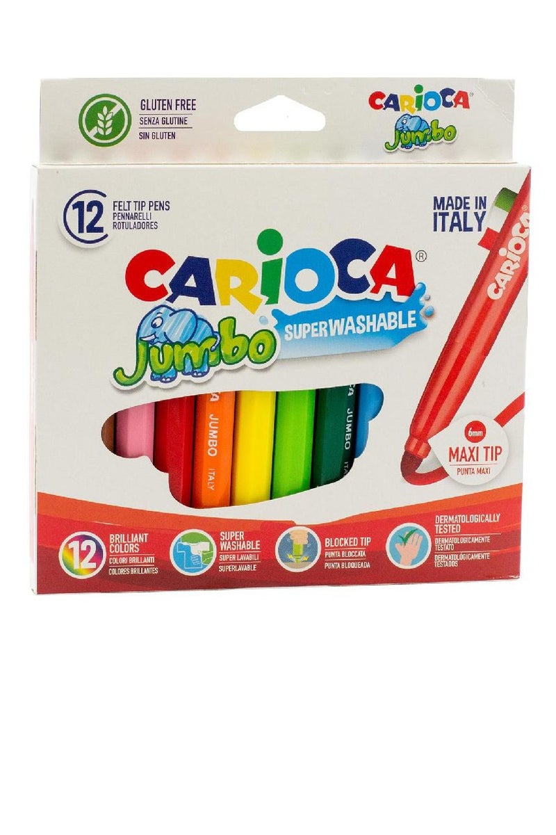 كاريوكا قلم تحديد فيلت جامبو – 12 قطعة