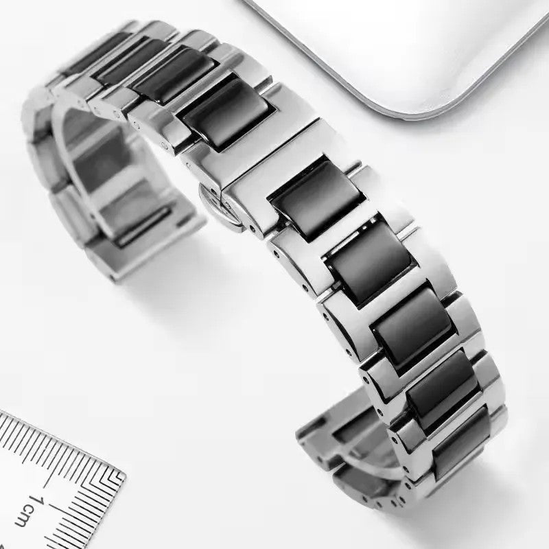 Bluejw Valentine's Day Replacement Ceramic Watch Band for Apple Watch 38mm 40mm 42mm 44mm – Stainless Steel Strap Compatible with All Series - Image 4