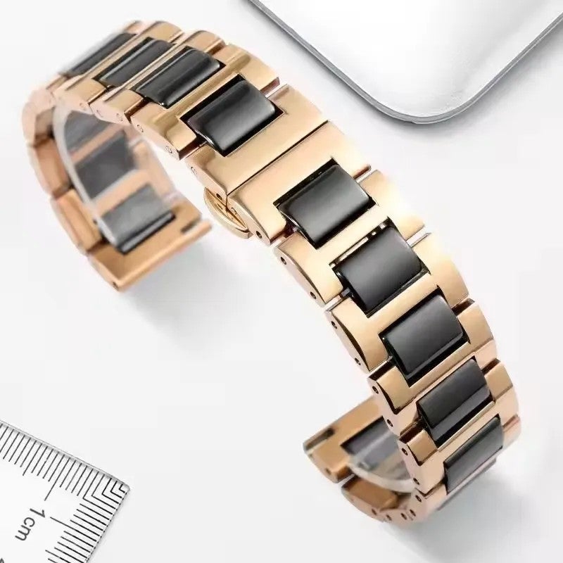 Bluejw Valentine's Day Replacement Ceramic Watch Band for Apple Watch 38mm 40mm 42mm 44mm – Stainless Steel Strap Compatible with All Series - Image 5