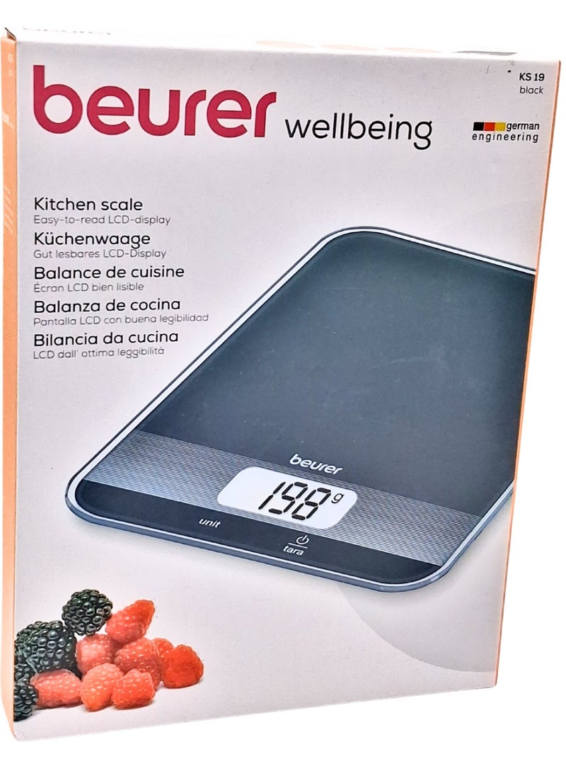 Beurer Ks 19 Kitchen Scale Black