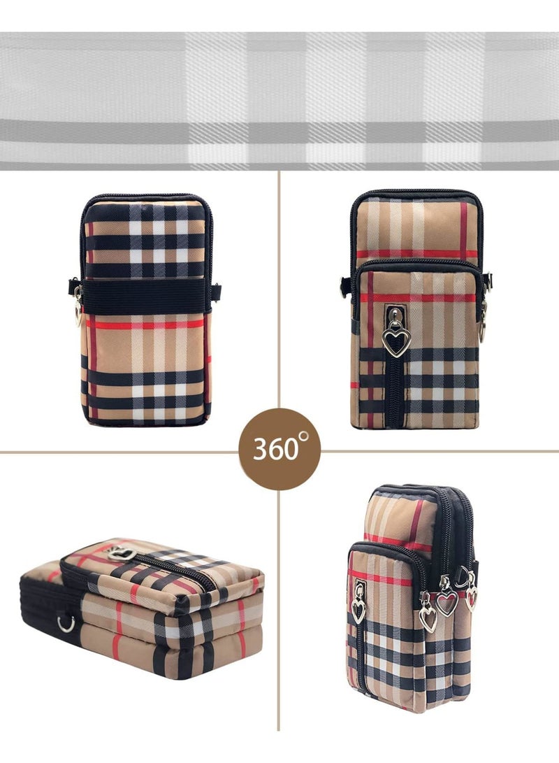 SOLARAE Small Crossbody Bag Cell Phone Purse Designers Running Armbag, Women Messenger Bag, Cellphone Pouch Purse, Wristlet Handbags Travel Passport Neck Pouch Bag, Mini Wallet Purse - Image 2