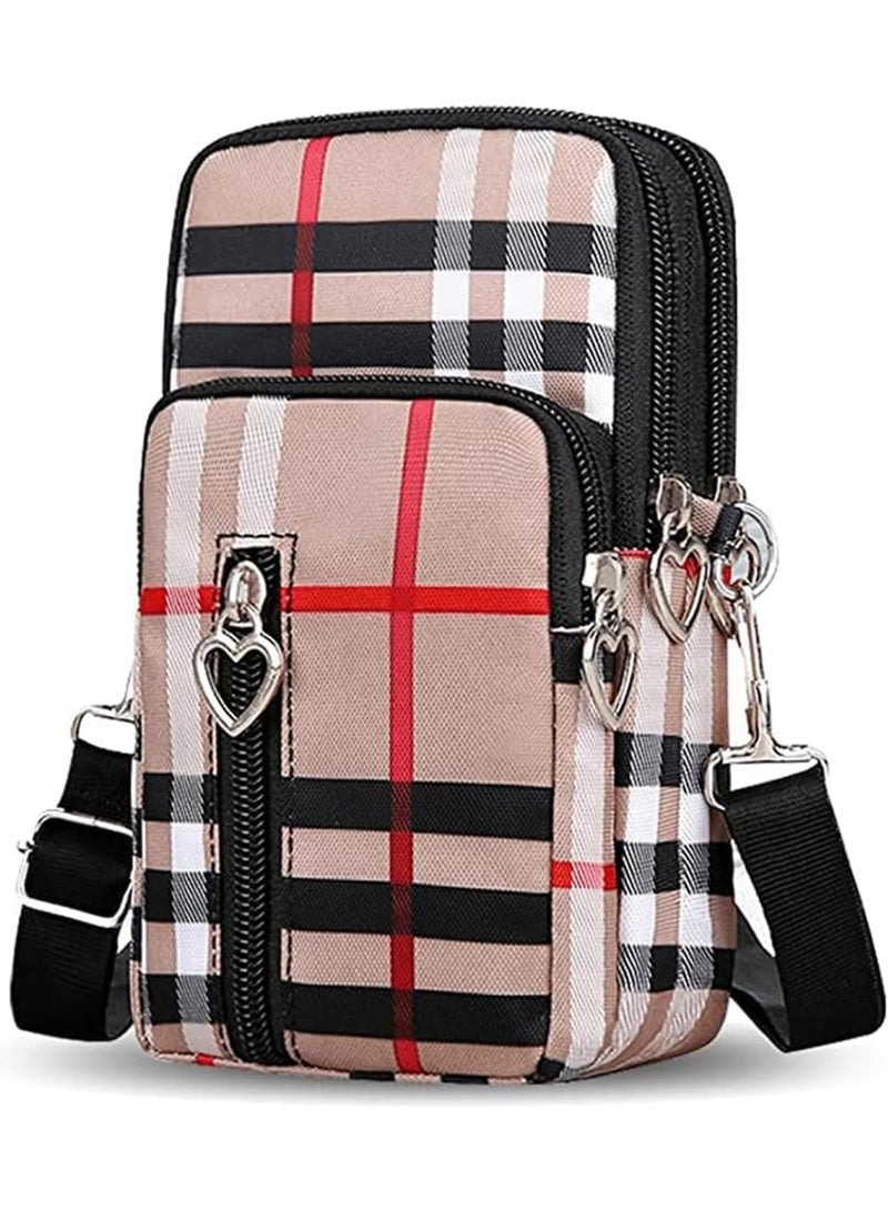 SOLARAE Small Crossbody Bag Cell Phone Purse Designers Running Armbag, Women Messenger Bag, Cellphone Pouch Purse, Wristlet Handbags Travel Passport Neck Pouch Bag, Mini Wallet Purse - Image 1