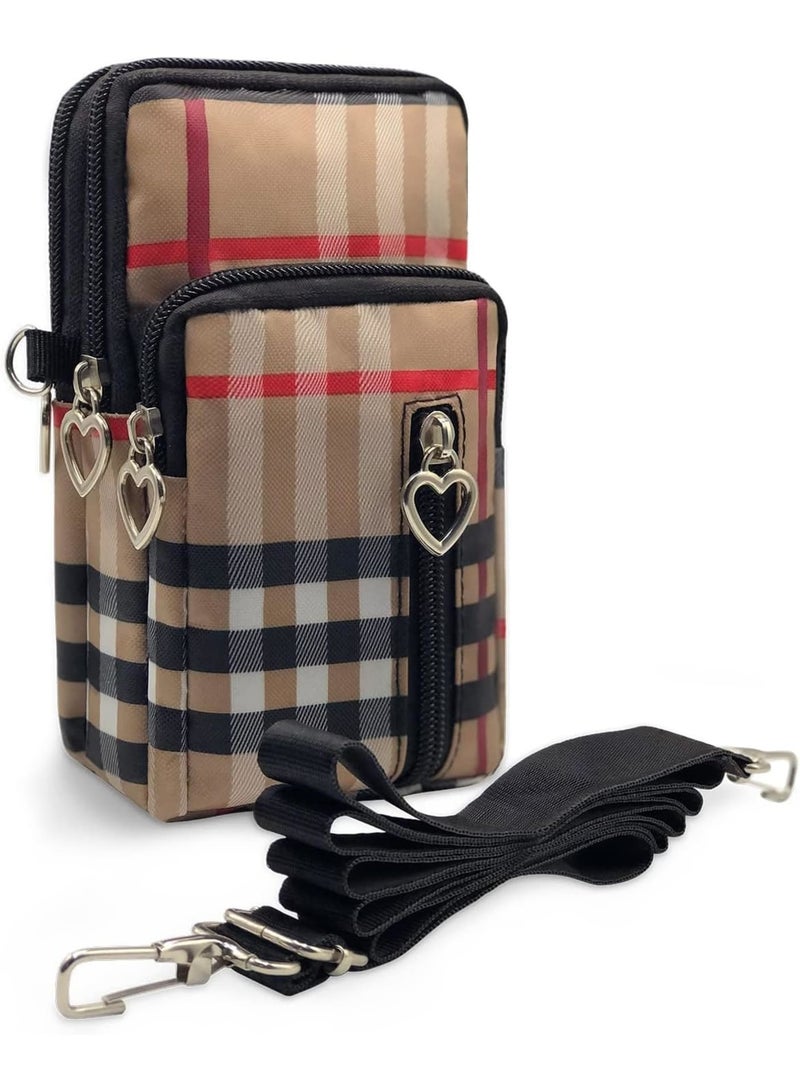 SOLARAE Small Crossbody Bag Cell Phone Purse Designers Running Armbag, Women Messenger Bag, Cellphone Pouch Purse, Wristlet Handbags Travel Passport Neck Pouch Bag, Mini Wallet Purse - Image 3