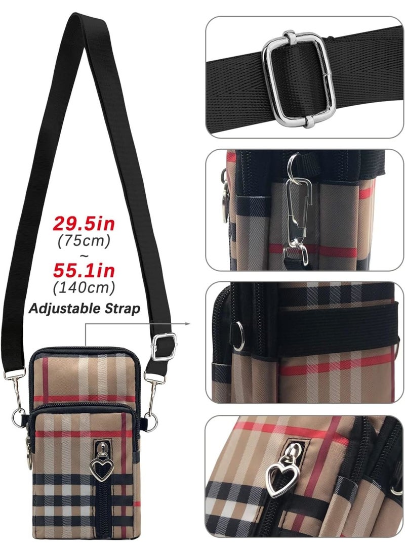 SOLARAE Small Crossbody Bag Cell Phone Purse Designers Running Armbag, Women Messenger Bag, Cellphone Pouch Purse, Wristlet Handbags Travel Passport Neck Pouch Bag, Mini Wallet Purse - Image 5