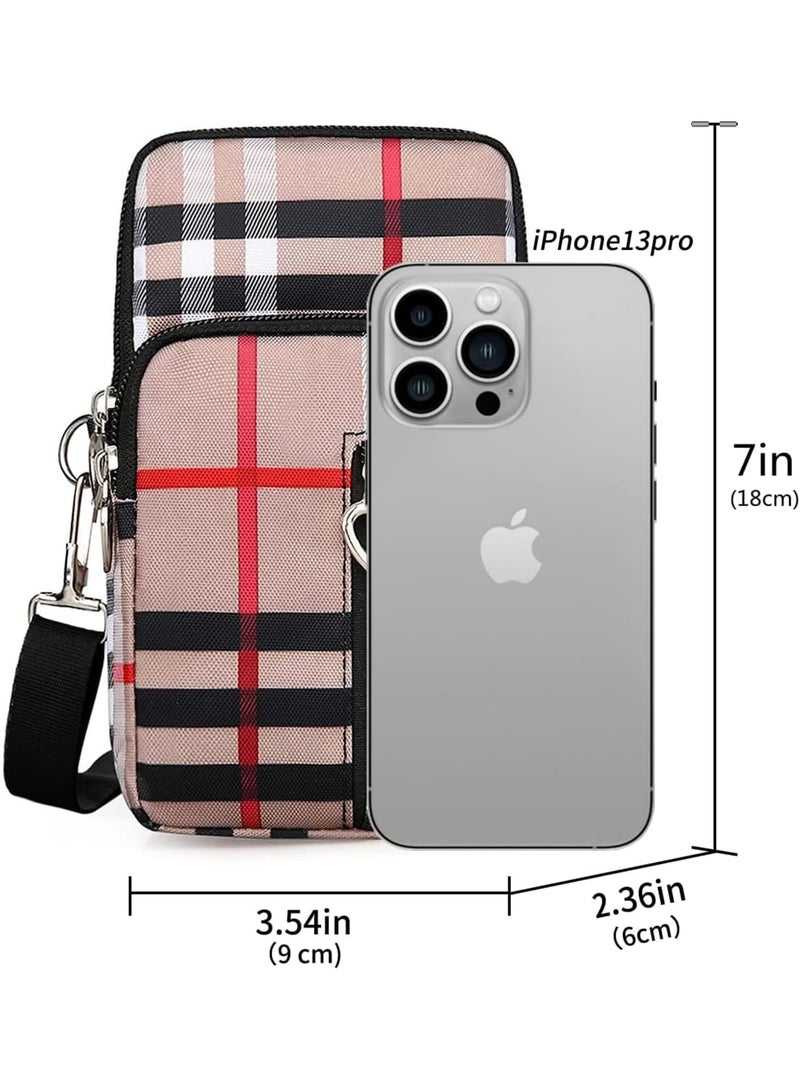 SOLARAE Small Crossbody Bag Cell Phone Purse Designers Running Armbag, Women Messenger Bag, Cellphone Pouch Purse, Wristlet Handbags Travel Passport Neck Pouch Bag, Mini Wallet Purse - Image 4