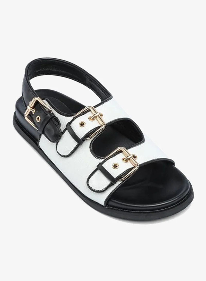 فايور Stylish Multi-Buckle Open-Toe Sandal AJ 013