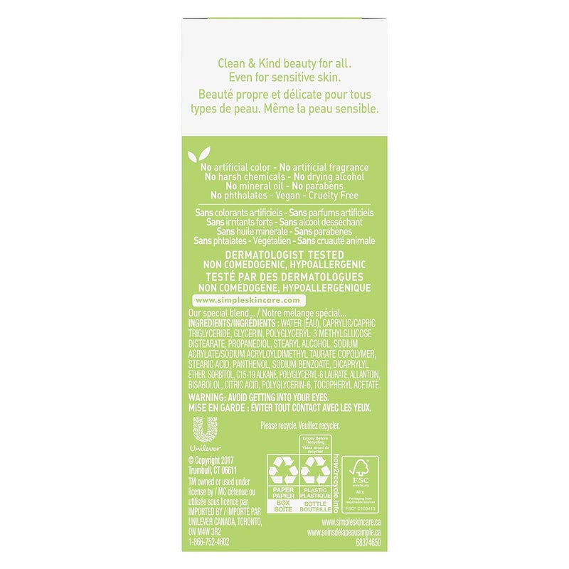Simples Replenishing Moisturizer for Hydration Sensitive Skin 42 Ounce - Image 5