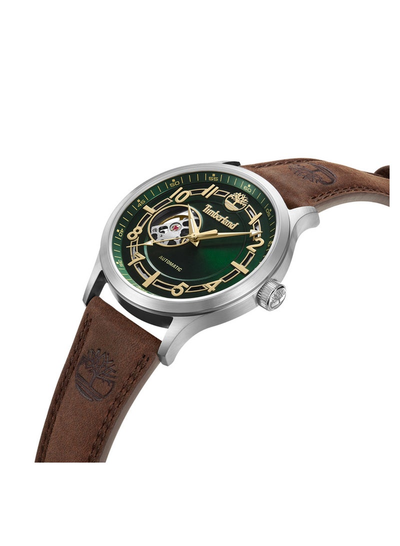 Timberland Men Jonesboro Cream Dial Nylon Strap Multifunction Watch for Men, 44mm - Image 2