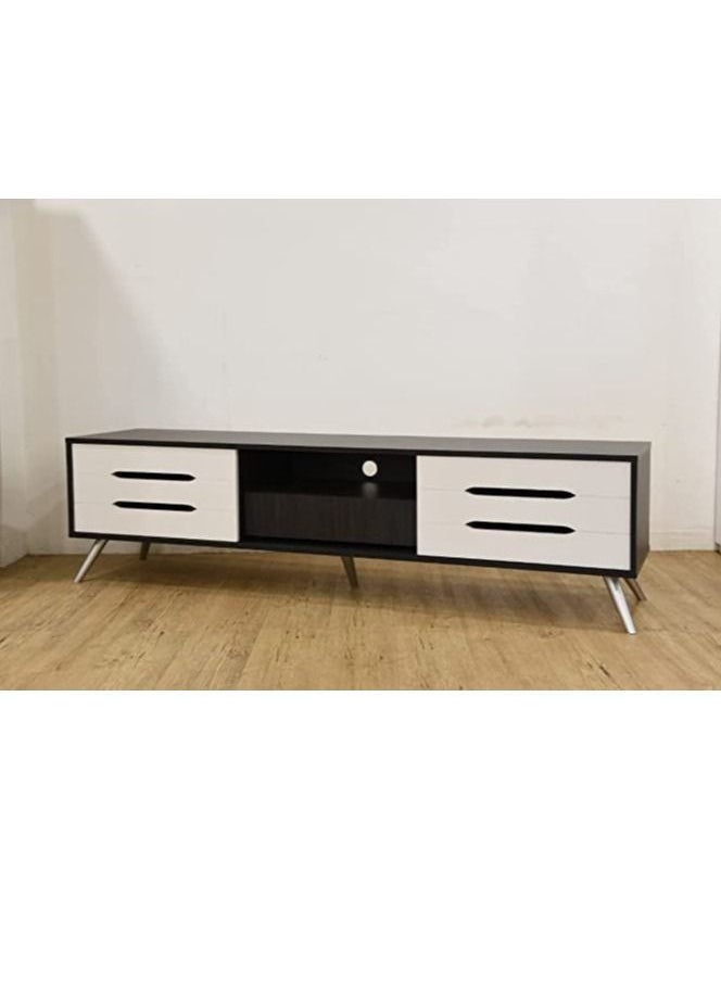 KARNAK - Karnak Wooden Modern Tv Table Multifunctional Tv Desk Stand With Storage Shelves Drawers For Office, Home, Entrainment Living Room Gaming Media Room Km1802 - Image 1