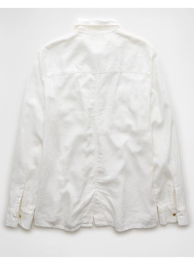 امريكان ايجل قميص بأزرار بأكمام طويلة لروح عطلة نهاية الأسبوع - Image 2