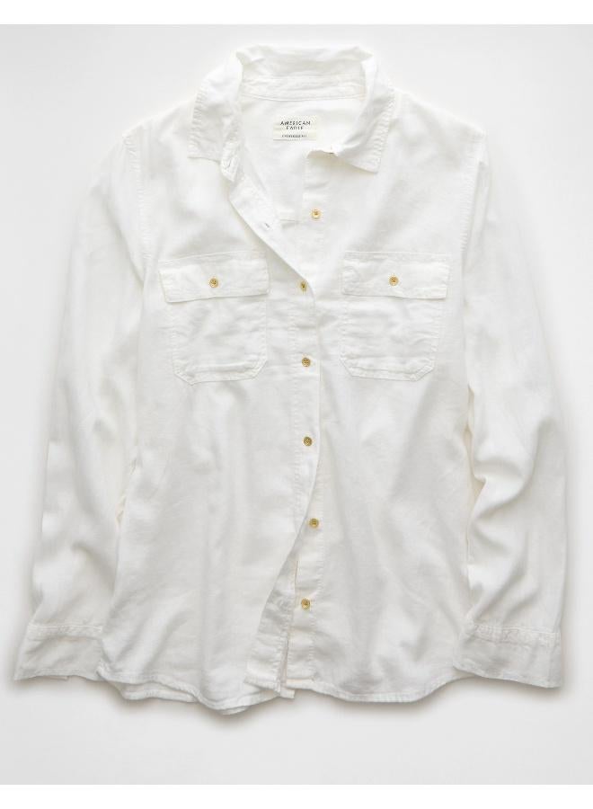 امريكان ايجل قميص بأزرار بأكمام طويلة لروح عطلة نهاية الأسبوع - Image 3