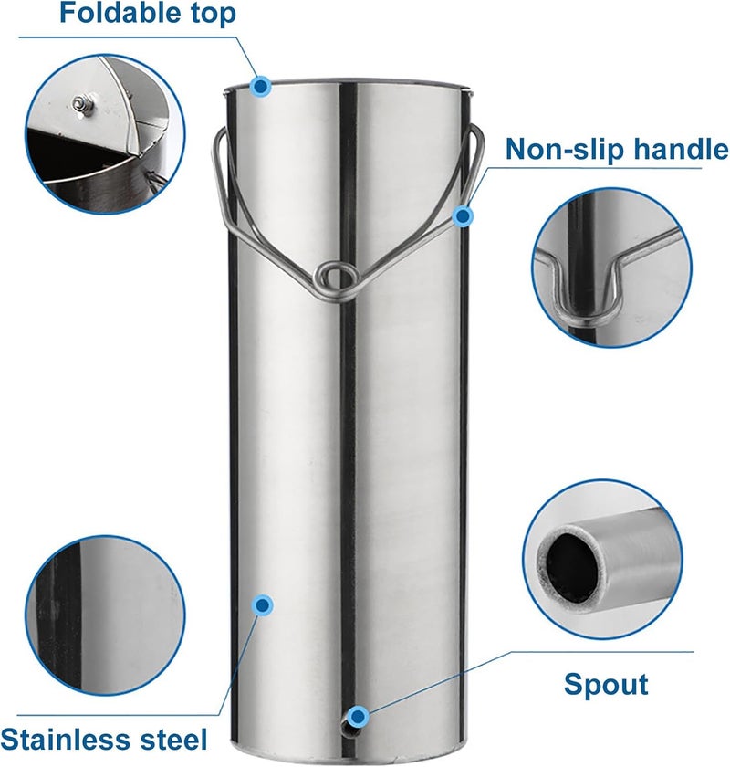 Water Sampler Collector - Durable Stainless Steel Sampling Barrel for Rivers, Lakes, Wastewater, Deep Water - Ideal for Water Quality Testing - Image 3