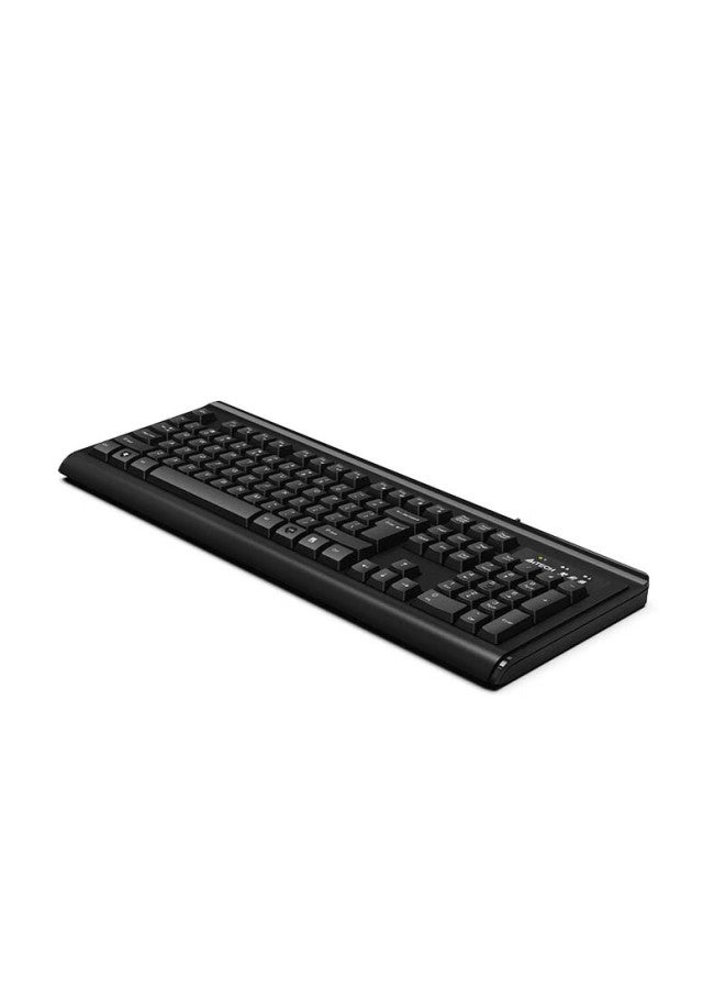 A4tech Kb-8a Wired Keyboard, Office Typing Dedicated Desktop And Laptop External Membrane Keyboard, Usb Interface, Black - Image 4