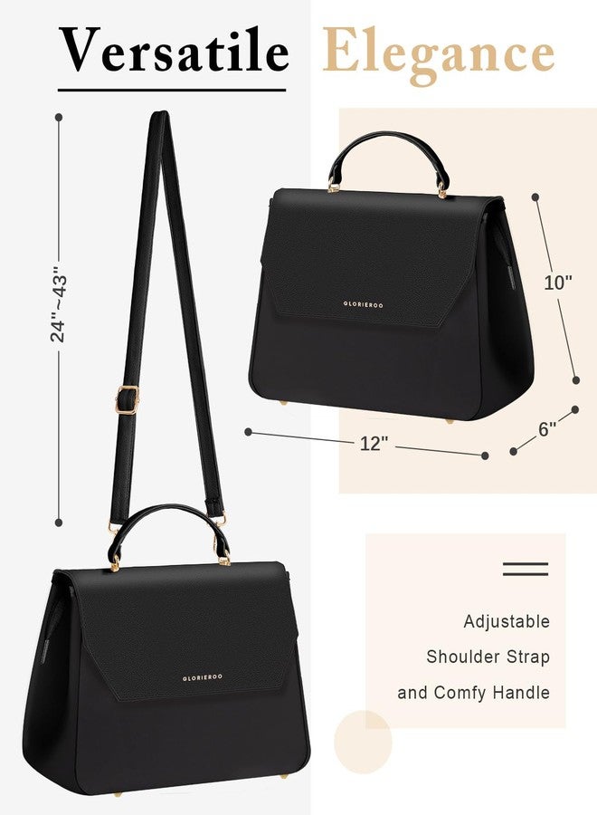 GLORIEROO Luxury Lunch Box Women - Adult Vegan Leather Lunch Bag with for Work - Image 3