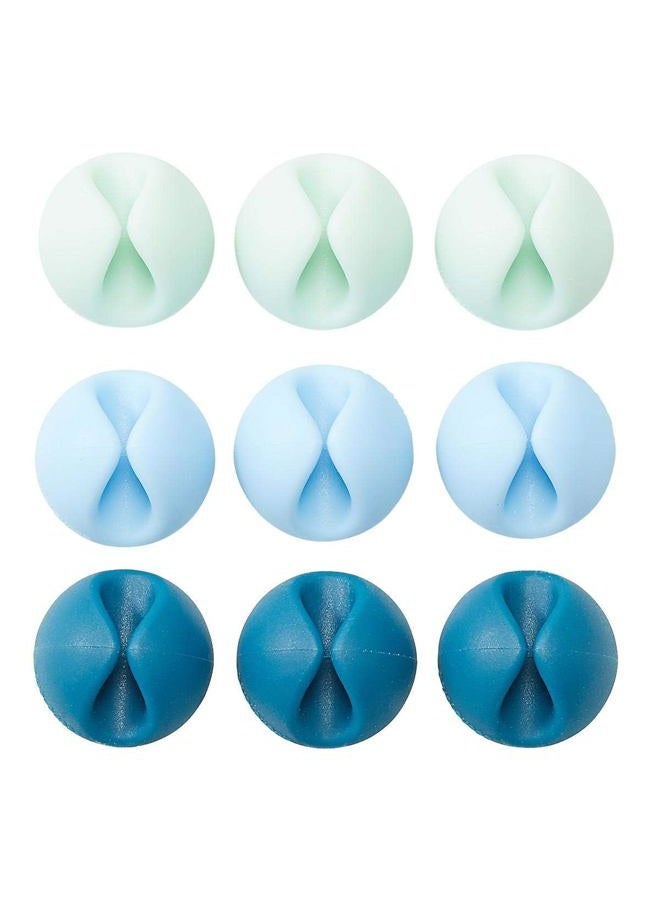 blueLounge CableDrop Mini, 9pcs - Ombre Blue - Image 3