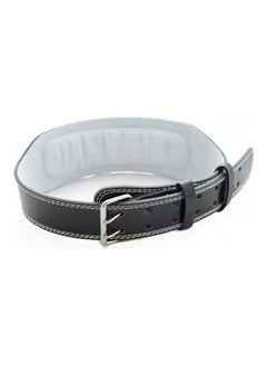 Dream Zone Leather Weightlifting Belt Barbell Powerlifting Squat Gym Belt Lumbar Protector Bodybuilding Muscle Training Weight Lifting Belt 31.6cm 