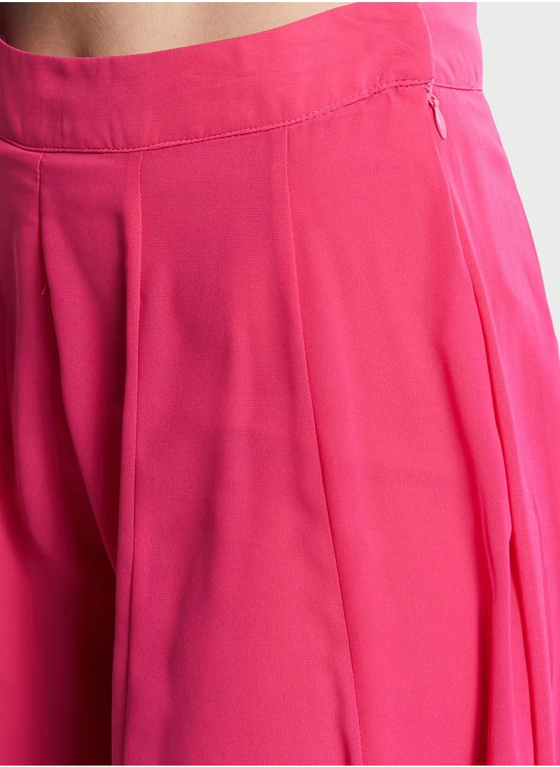 indya High Waist Flared Palazzo Pants
