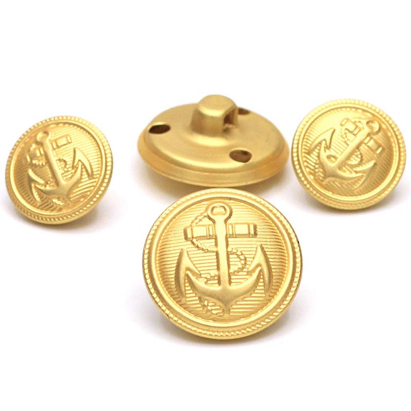 Enosea 11 Pcs Gold Metal Blazer& Suit Buttons Set -Premium Sewing Buttons for Coat Jacket - Image 5