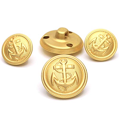 Enosea 11 Pcs Gold Metal Blazer& Suit Buttons Set -Premium Sewing Buttons for Coat Jacket - Image 1