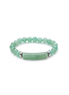 سبحتي  اسورة Green Aventurine | الخرز 8 ملي -عدد الحرز 18| معدن  - Image 1