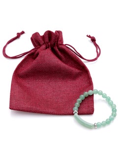 سبحتي  اسورة Green Aventurine | الخرز 8 ملي -عدد الحرز 18| معدن  - Image 2