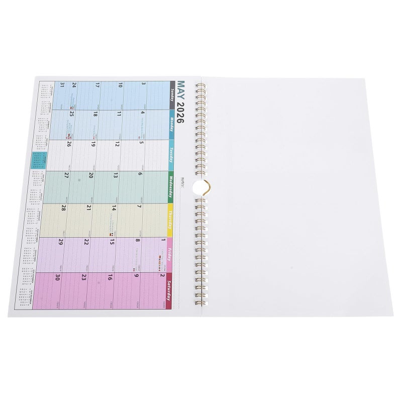 2025 2026 18 Month Wall Calendar with Thick Paper and Multinational Holidays for Home Office - Image 2