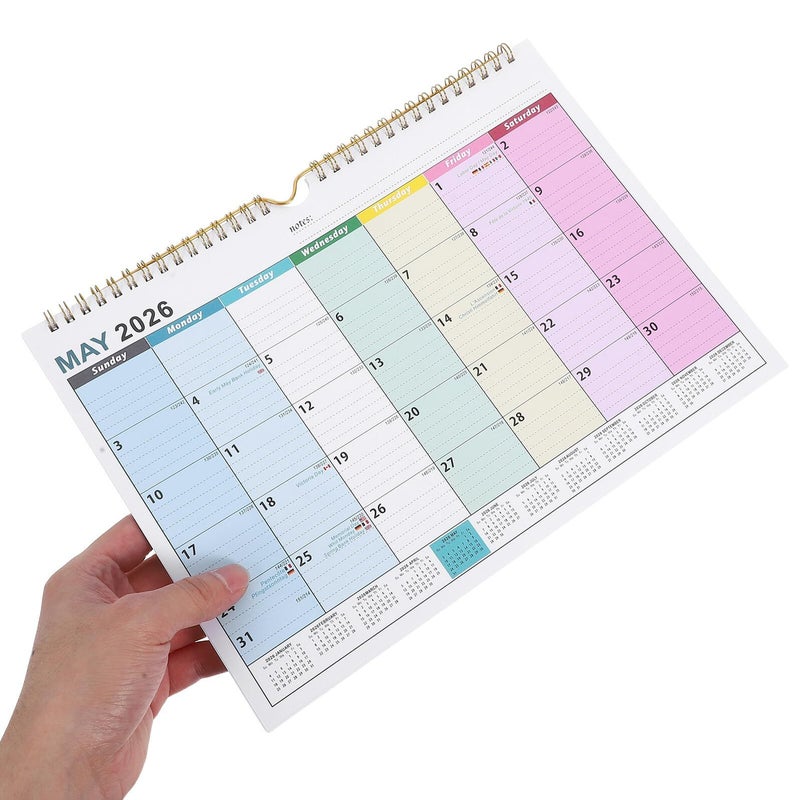 2025 2026 18 Month Wall Calendar with Thick Paper and Multinational Holidays for Home Office - Image 5