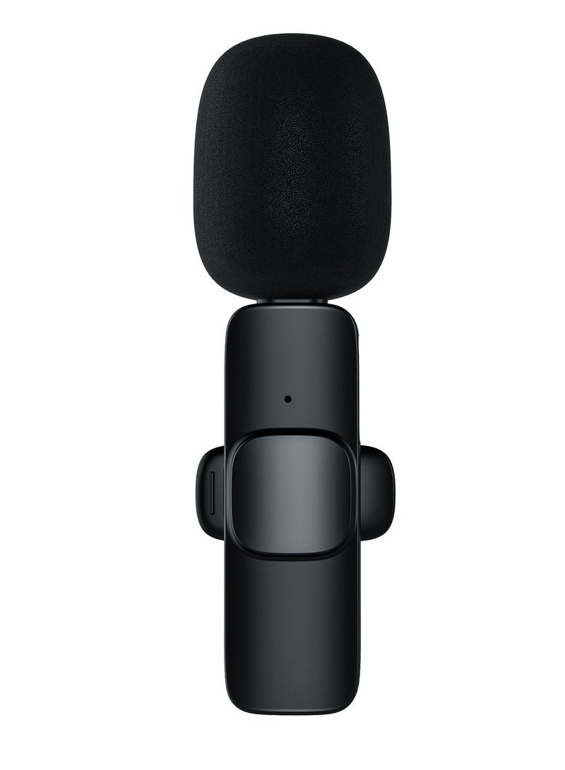 ELTRAZONE M21 Wireless Lavalier Microphone Plug & Play Type-C Lapel Clip-on Mini Mic Black - Image 2