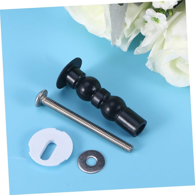 SHOWERORO 2Pcs Toilet Seat Expansion Screws with Rubber Pads Stainless Steel Fixing Bolts for Standard Toilet Lids Compact and Practical Replacement Kit - Image 2