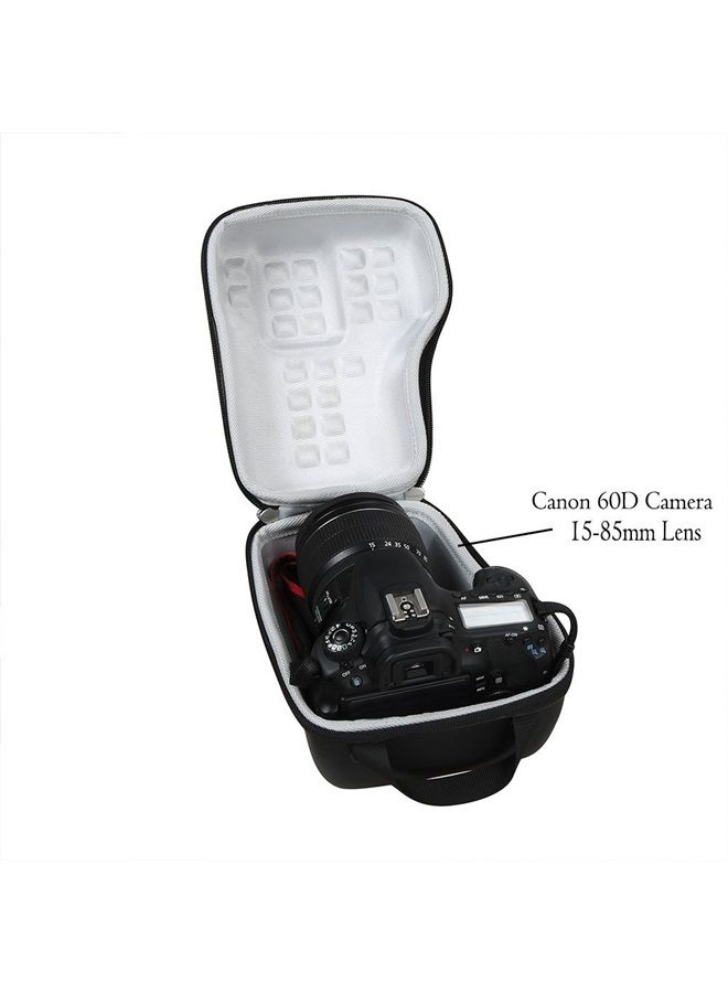 Hermitshell Hard Storage Carrying Travel Case Bag for Canon EOS T7 T8i 2000D 80D 70D 60D Rebel T6 1300D T6s 760D T6i 750D T5 1200D T5i 700D T4i 650D T3i 600D T3 1100D 18-200mm, 18-135mm, 15-85mm, 55-250mm DSLR Le - Image 4