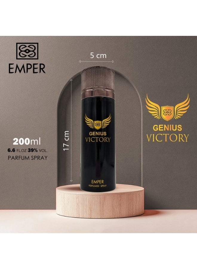 امبر بخاخ الجسم برائحة النصر للرجال 200 مل - Image 4