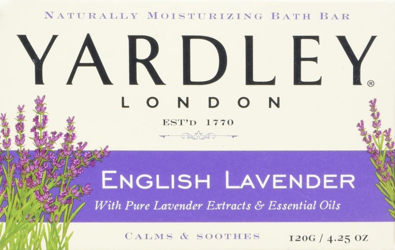 Yardley London English Lavender with Essential Oils Soap Bar, 4.25 oz Bar (Pack of 8) - Image 2