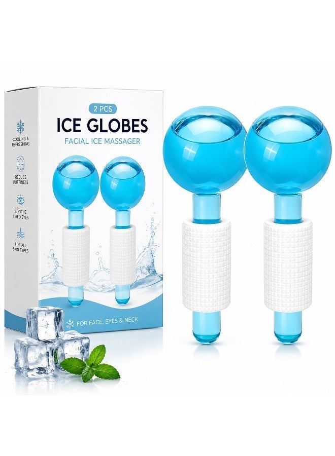 2 Pcs Ice Globes Facial Ice Massager for Face, Eyes & Neck, Reusable Cooling Face Roller for Skincare, Facial Massage & Beauty Care Tool - Image 2